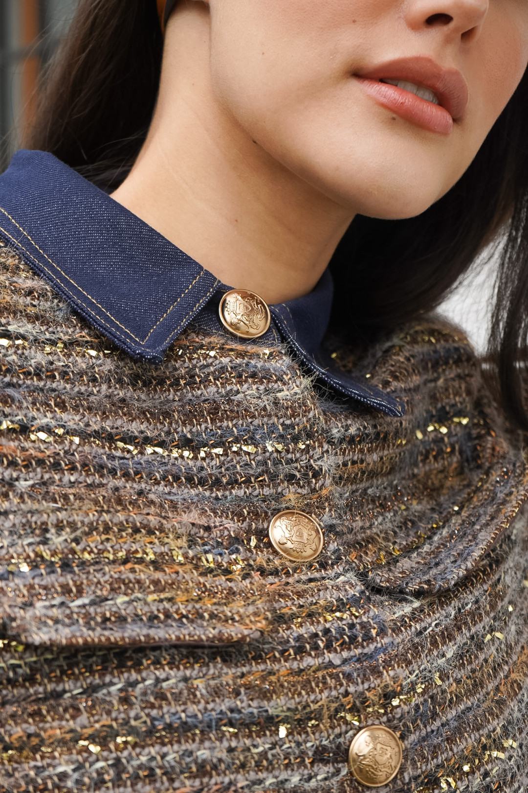 CHAQUETA CORINA CAFE