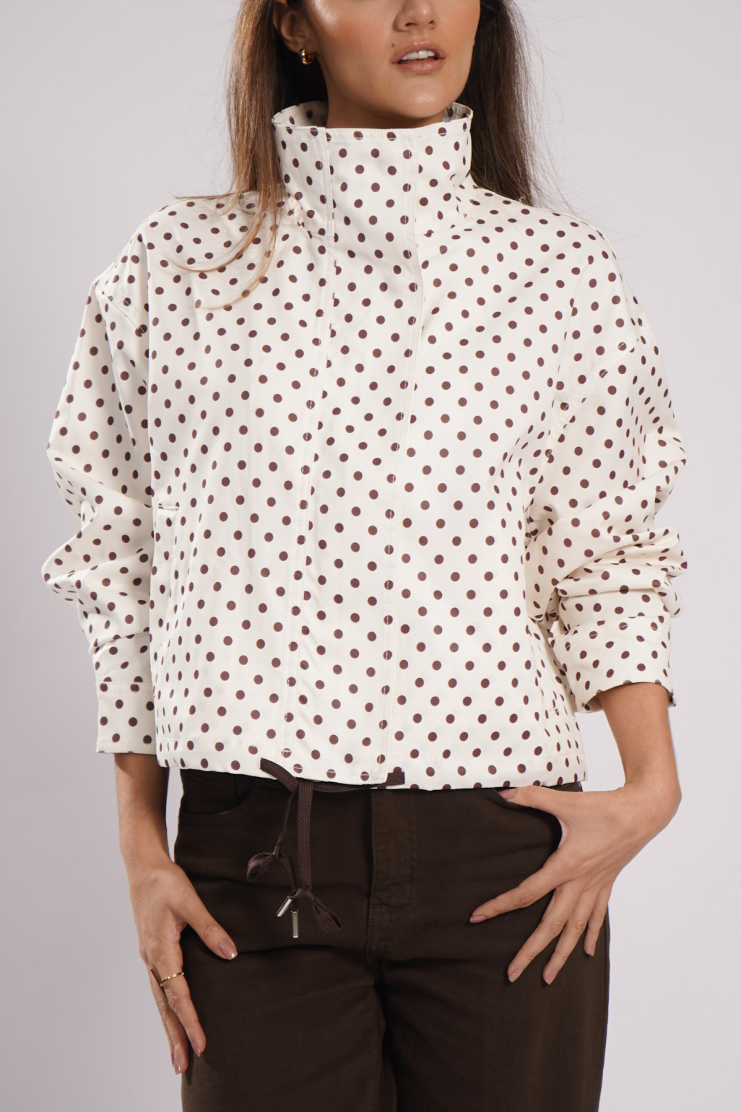 CHOMPA PAZ PUNTOS CAFE