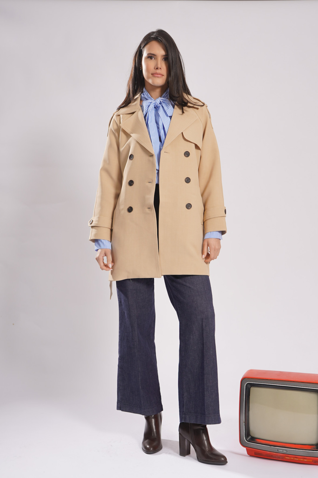 CAMISA VANESSA AZUL RAYAS