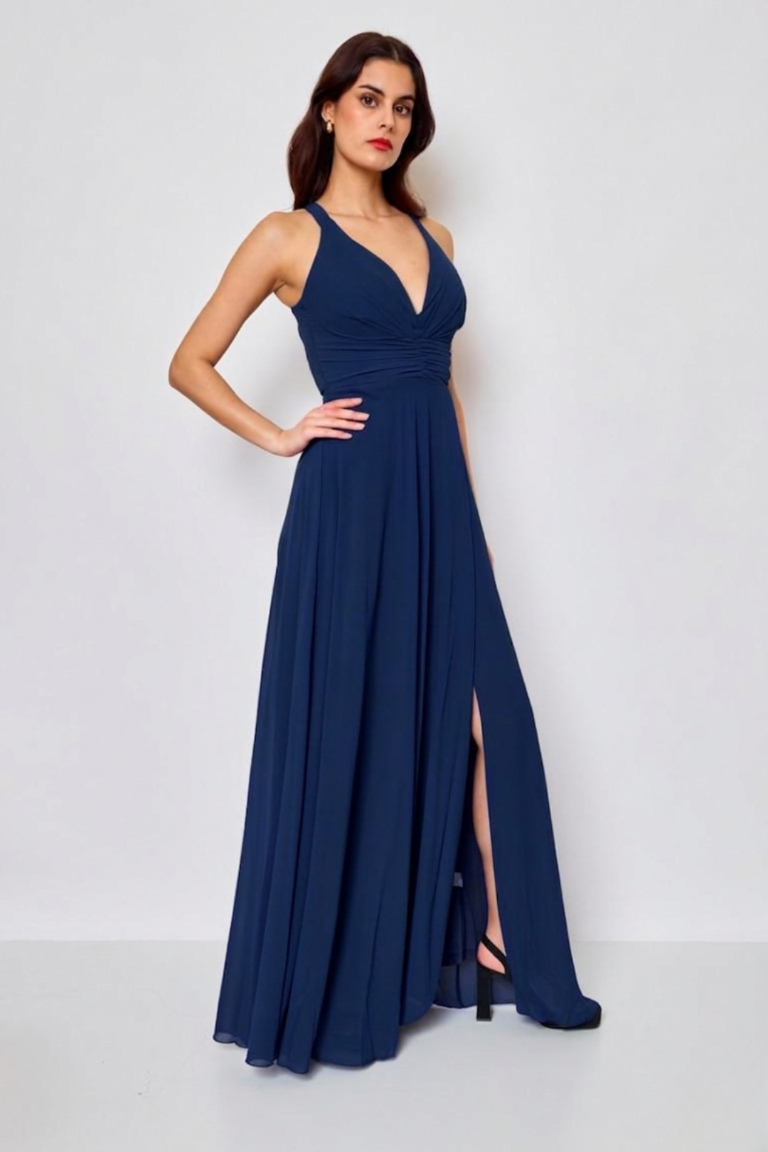 VESTIDO NURIA AZUL MARINO