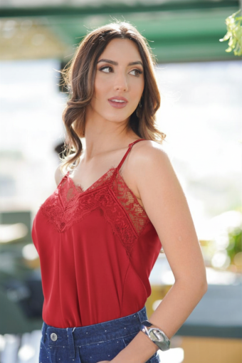 TOP SARA ROJO
