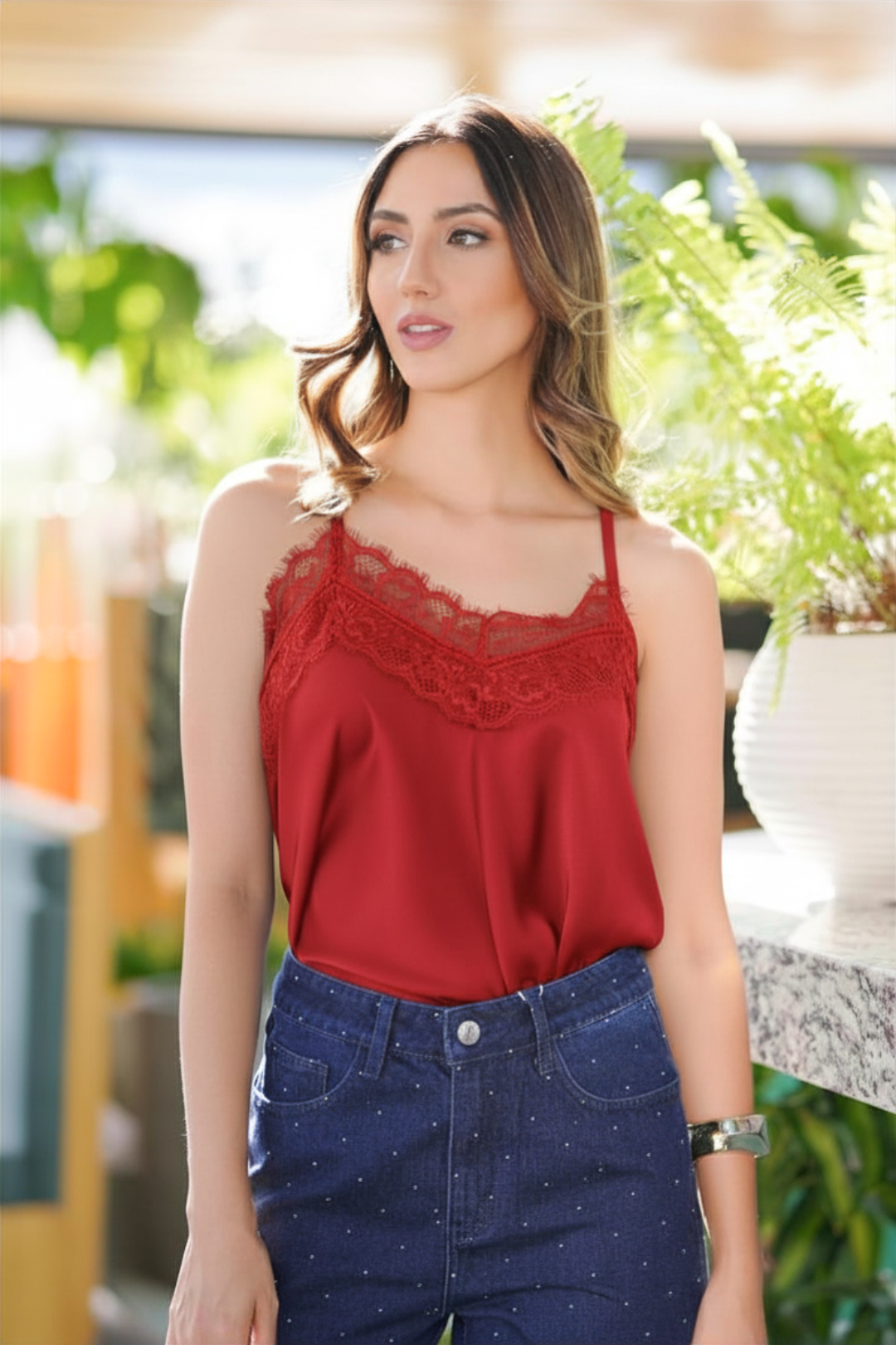 TOP SARA ROJO