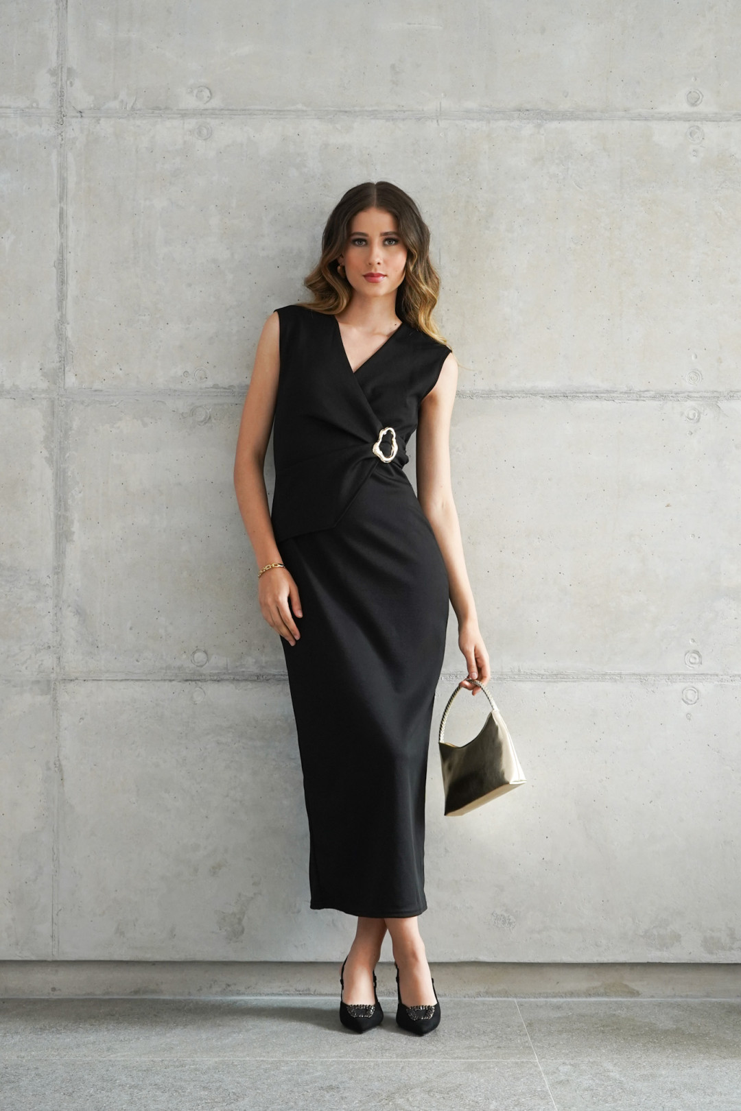 VESTIDO ANA JULIANA NEGRO