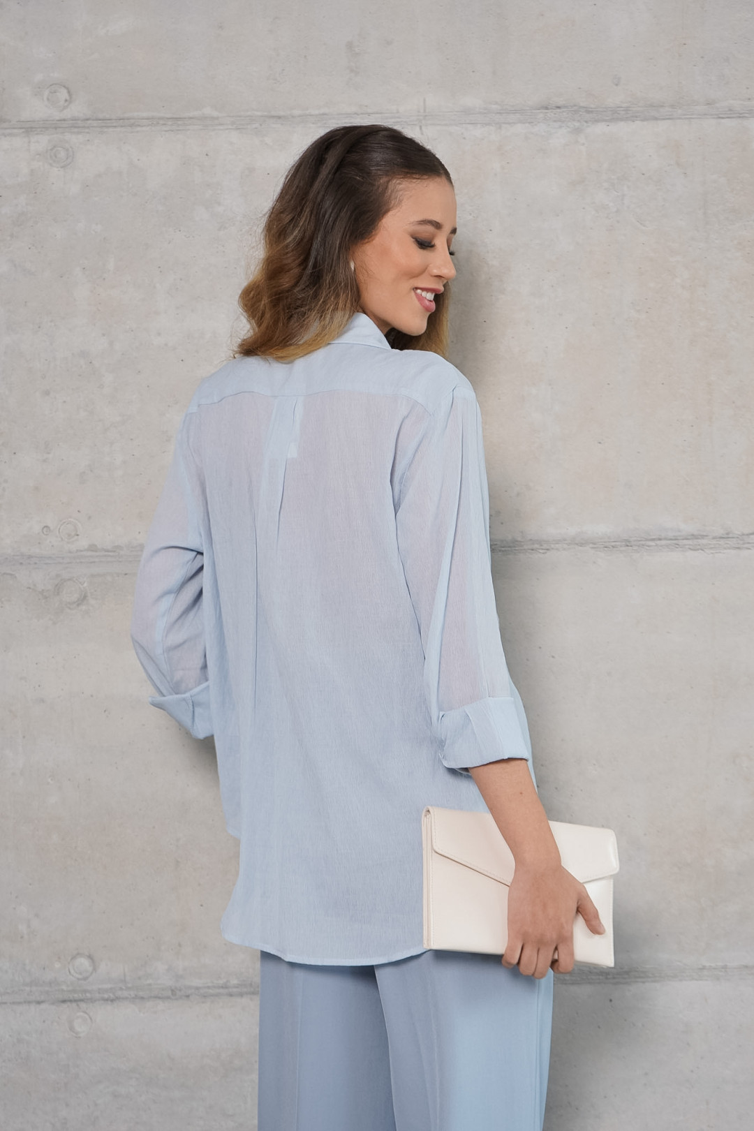 CAMISA VALERIA CELESTE