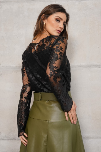 BLUSA MARGARITA NEGRA