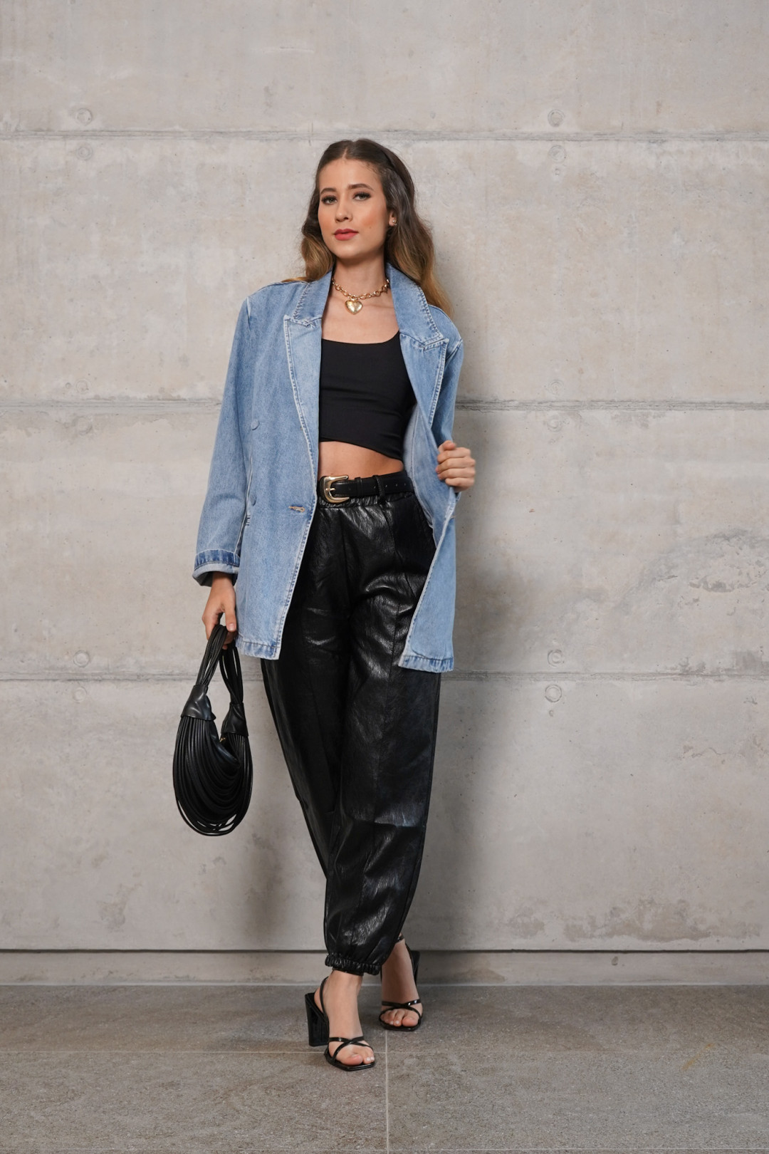 GABARDINA LISA AZUL VINTAGE