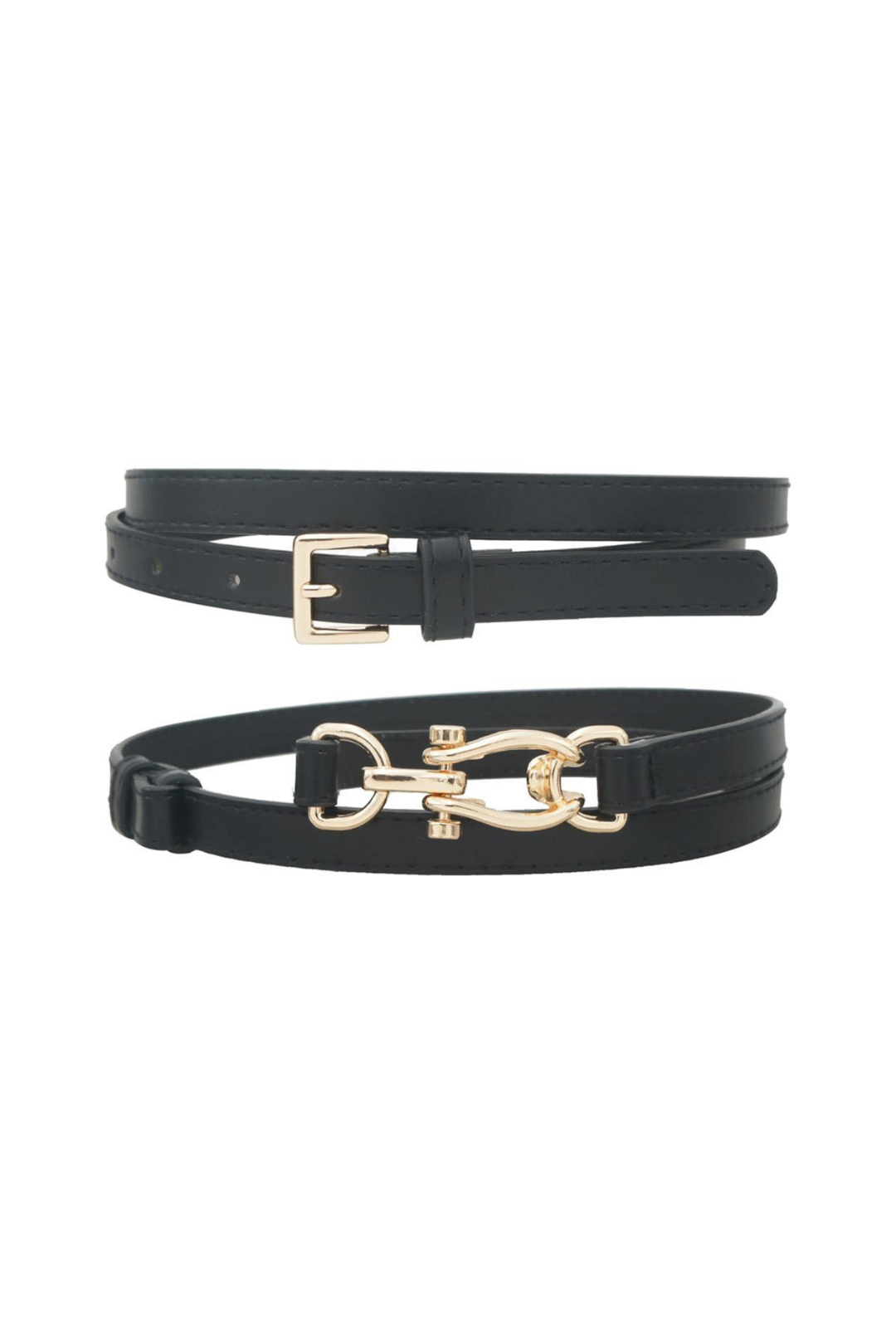 SET DUO DE CINTURON NEGRO
