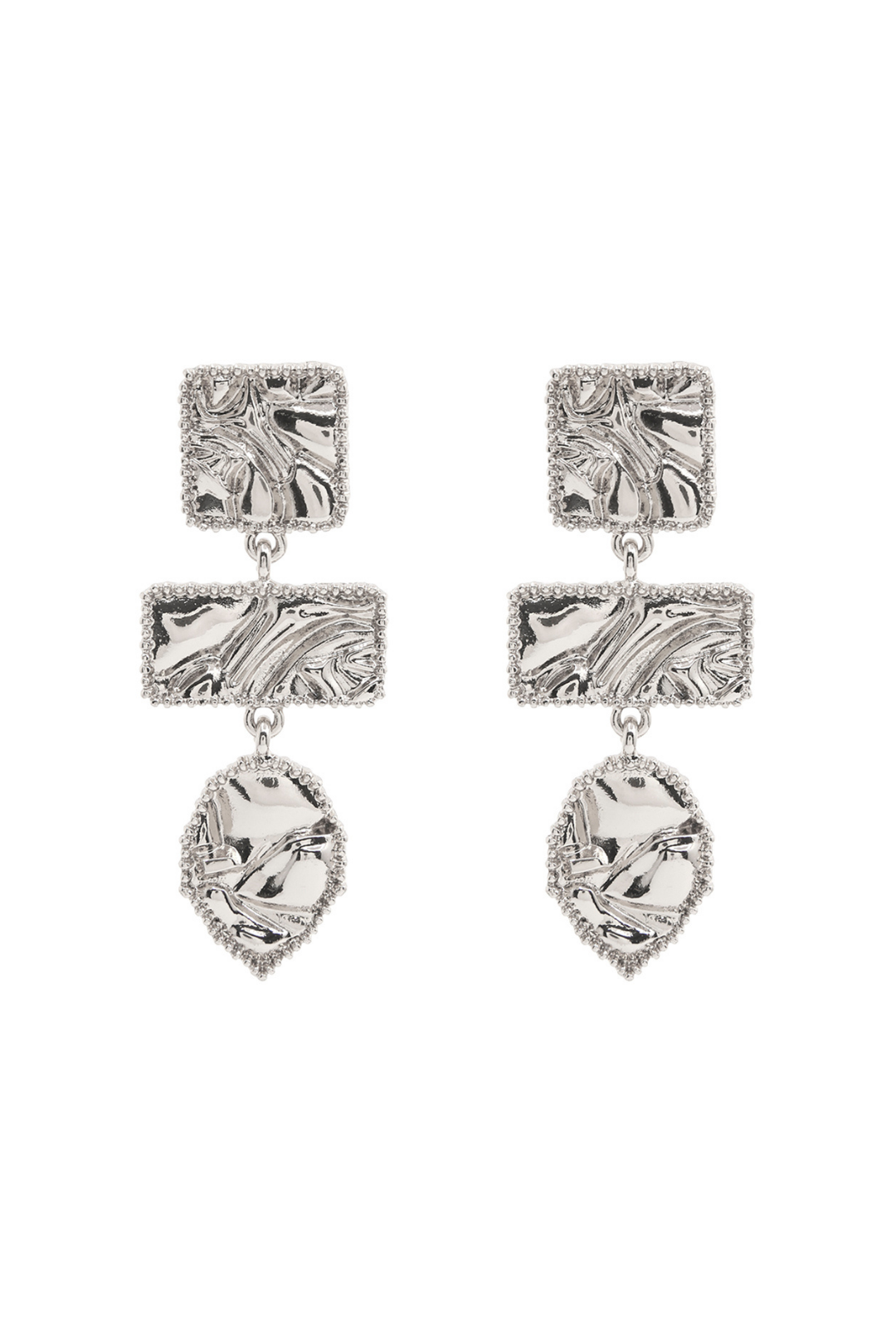 ARETES LIDIA PLATEADOS