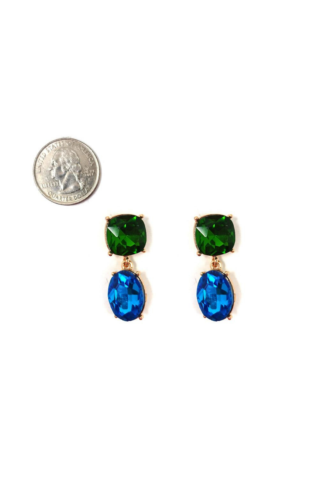 ARETES NADIA VERDE/AZUL