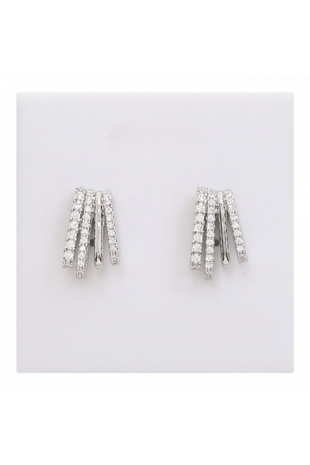 ARETES LISA PLATEADO