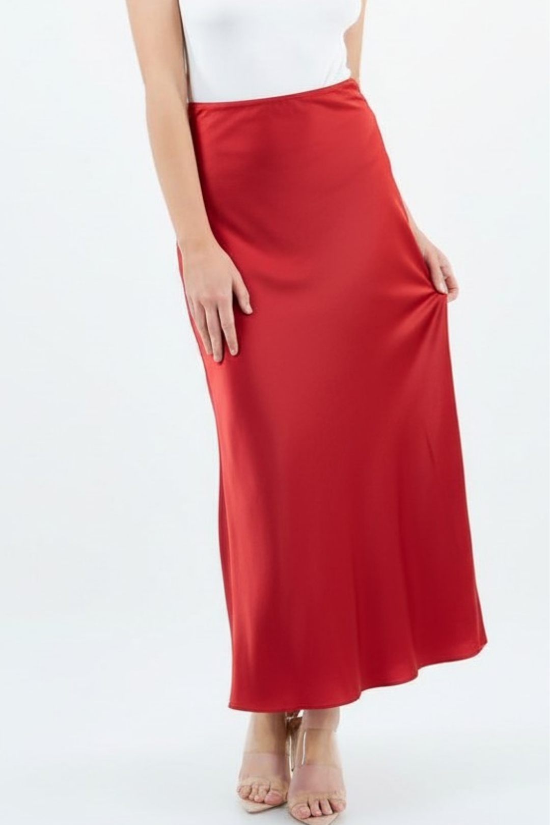 FALDA MARIA LAURA ROJA