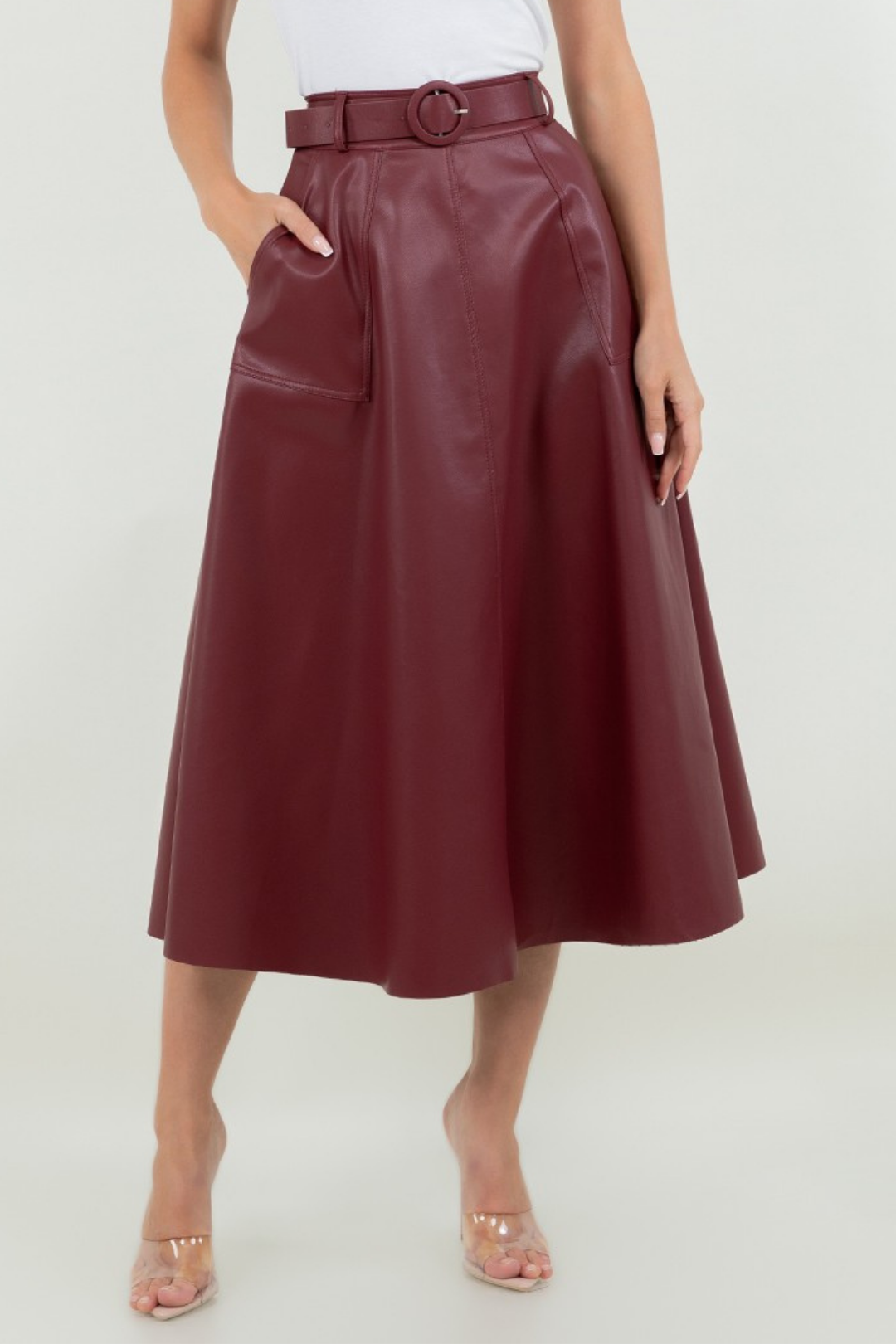 FALDA REBECA VINO