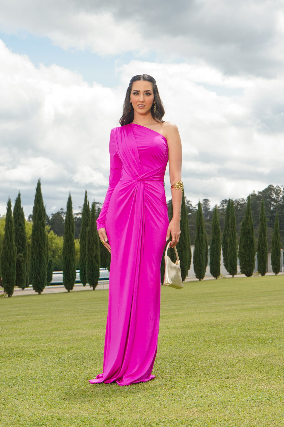 VESTIDO INA MAGENTA