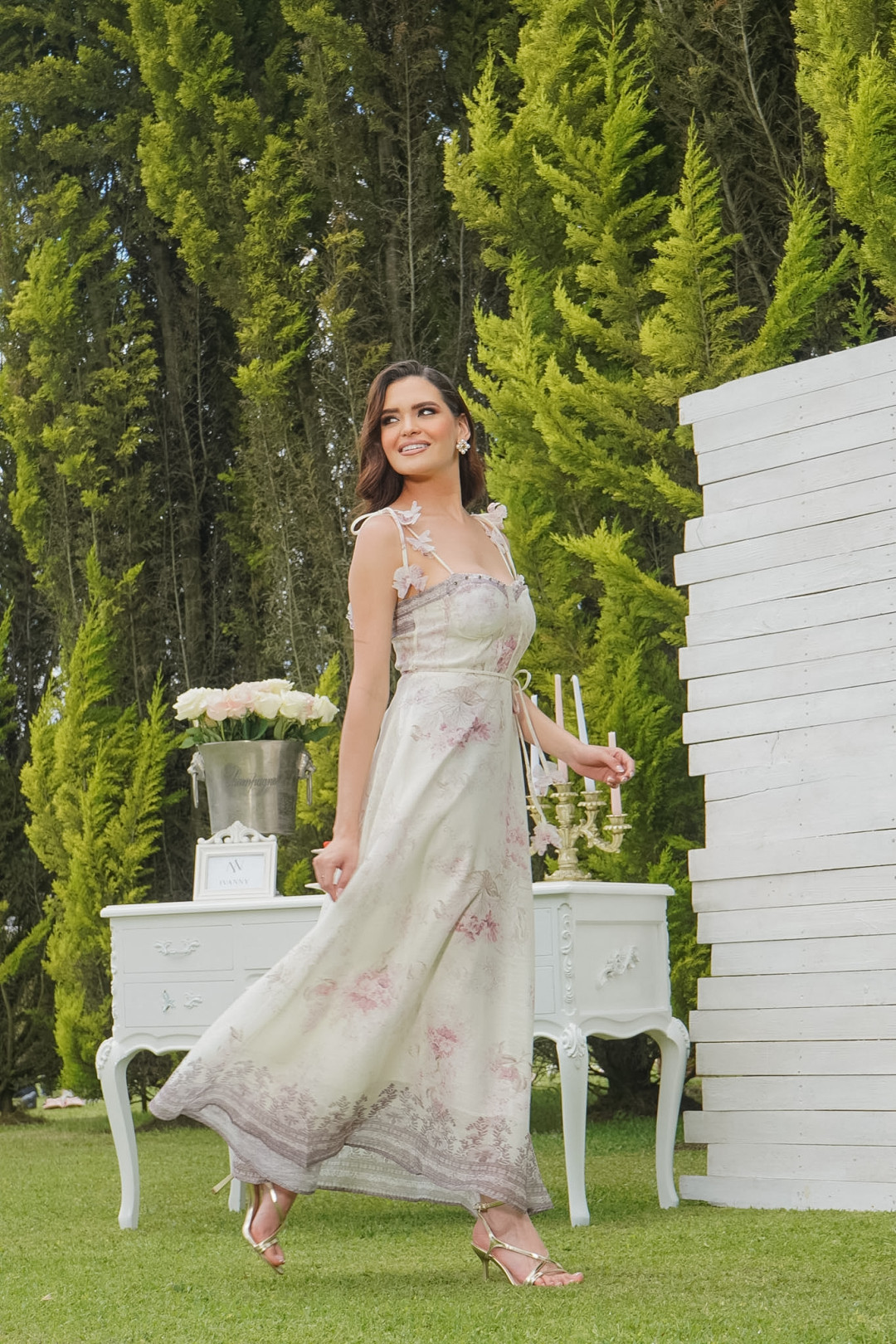 VESTIDO ERICA ROSADO/BEIGE