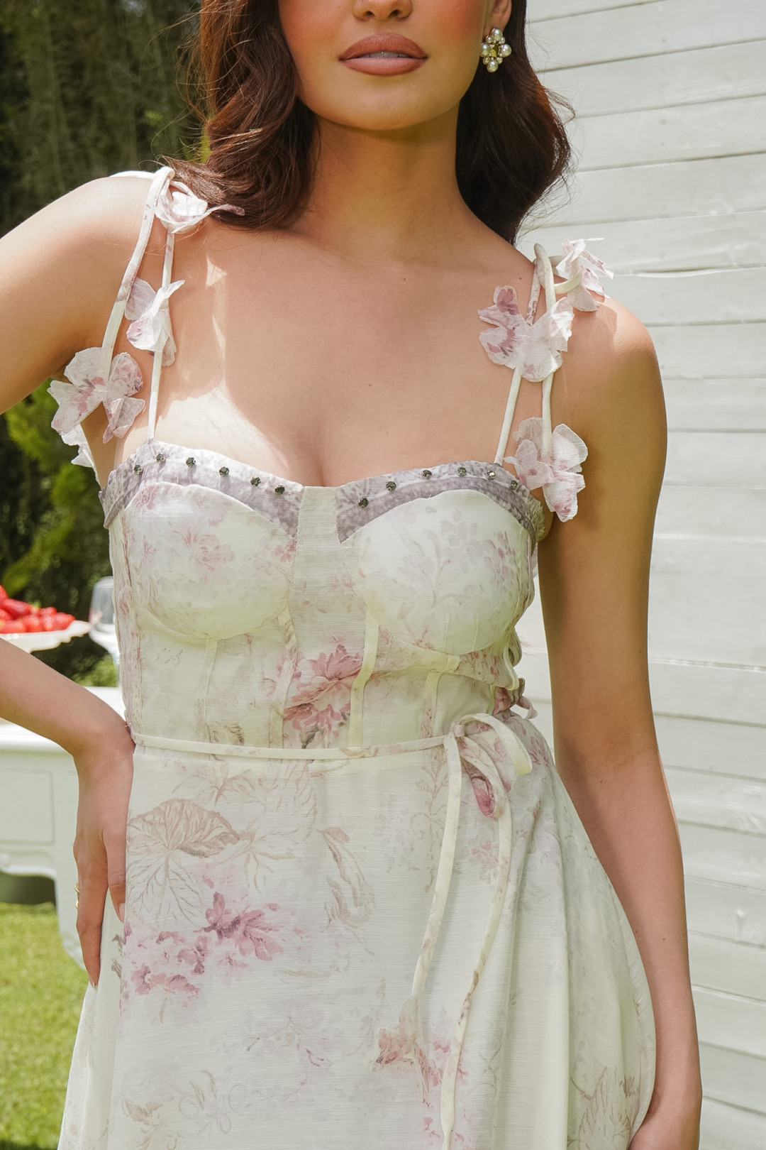 VESTIDO ERICA ROSADO/BEIGE