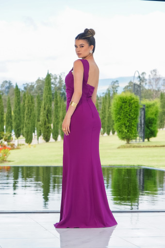 VESTIDO EMILIA BERENJENA