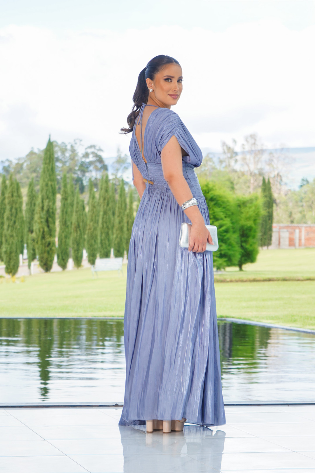 VESTIDO MARIA CAMILA CELESTE