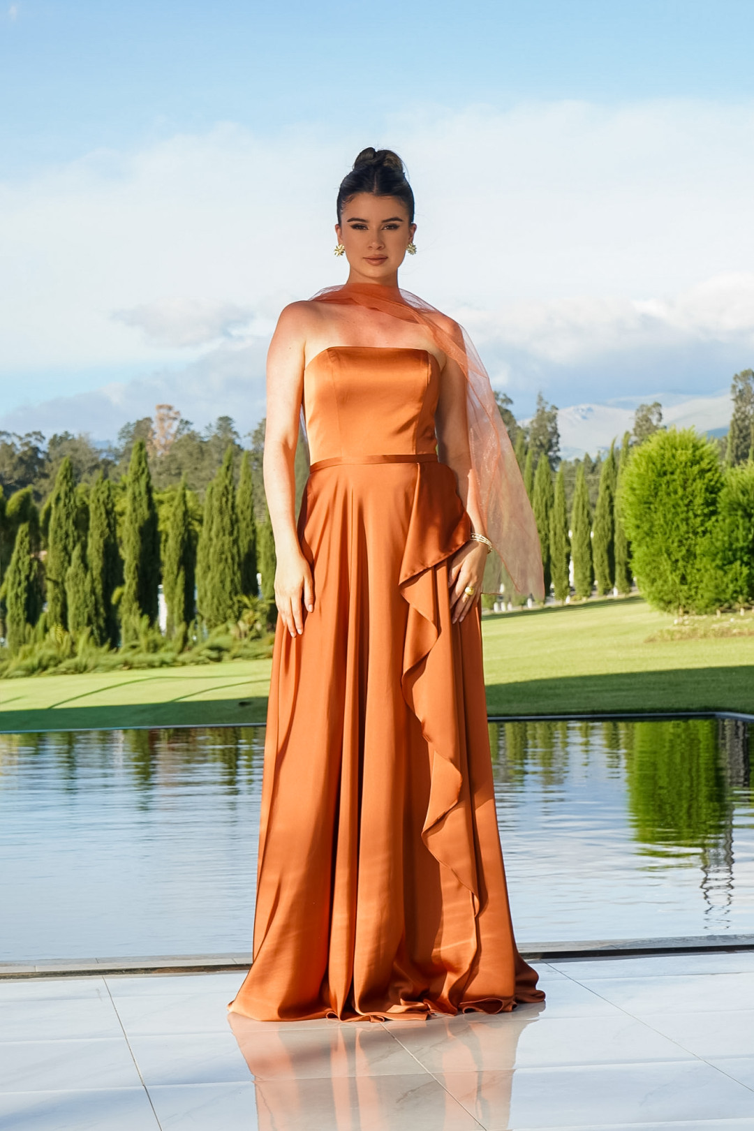 VESTIDO SILVANA NARANJA