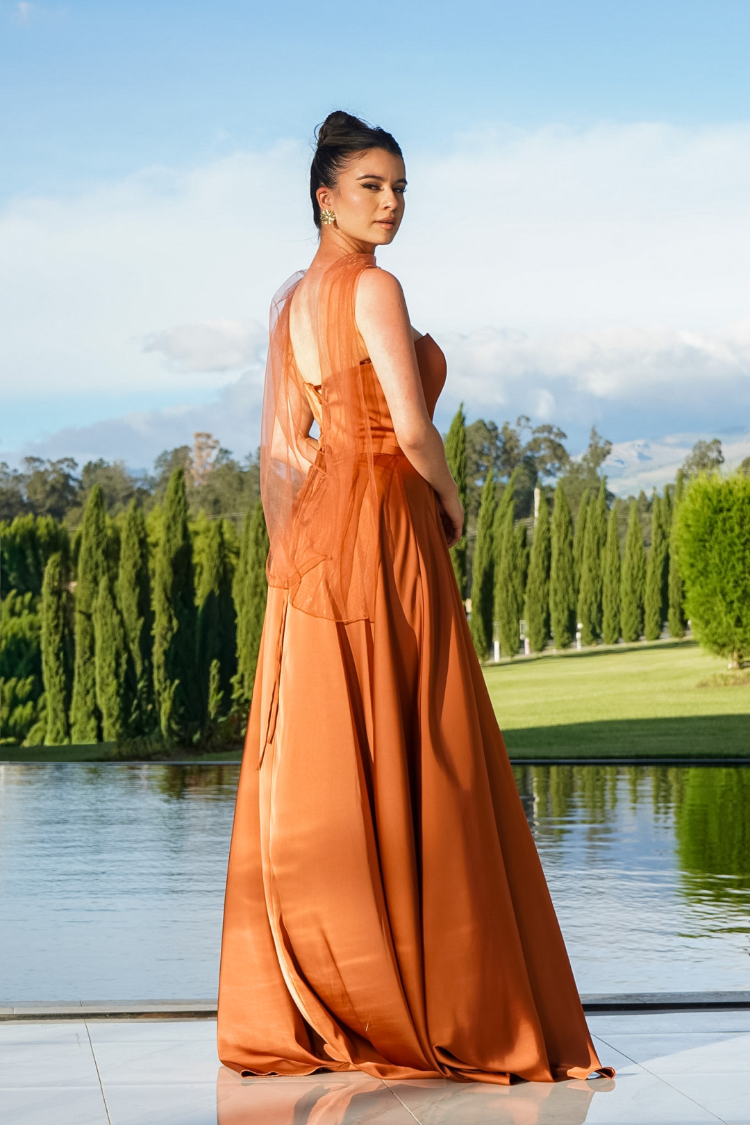 VESTIDO SILVANA NARANJA