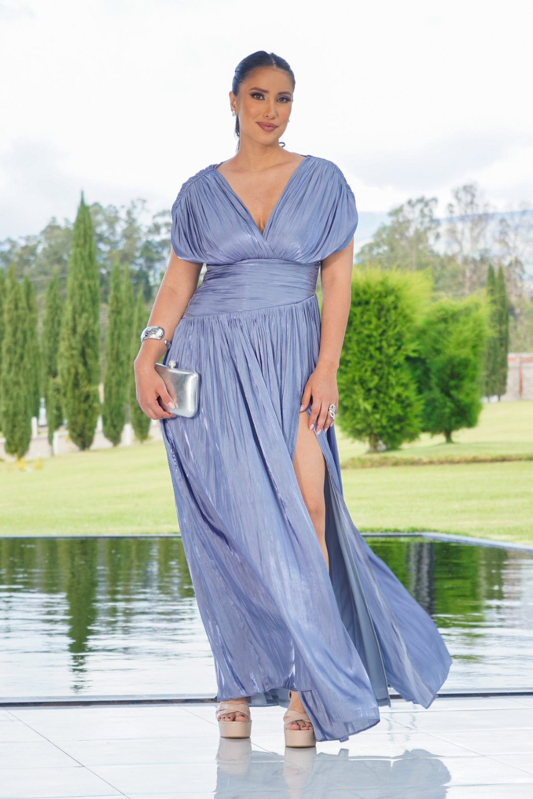 VESTIDO MARIA CAMILA CELESTE