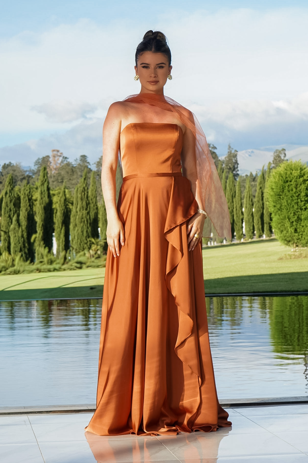 VESTIDO SILVANA NARANJA