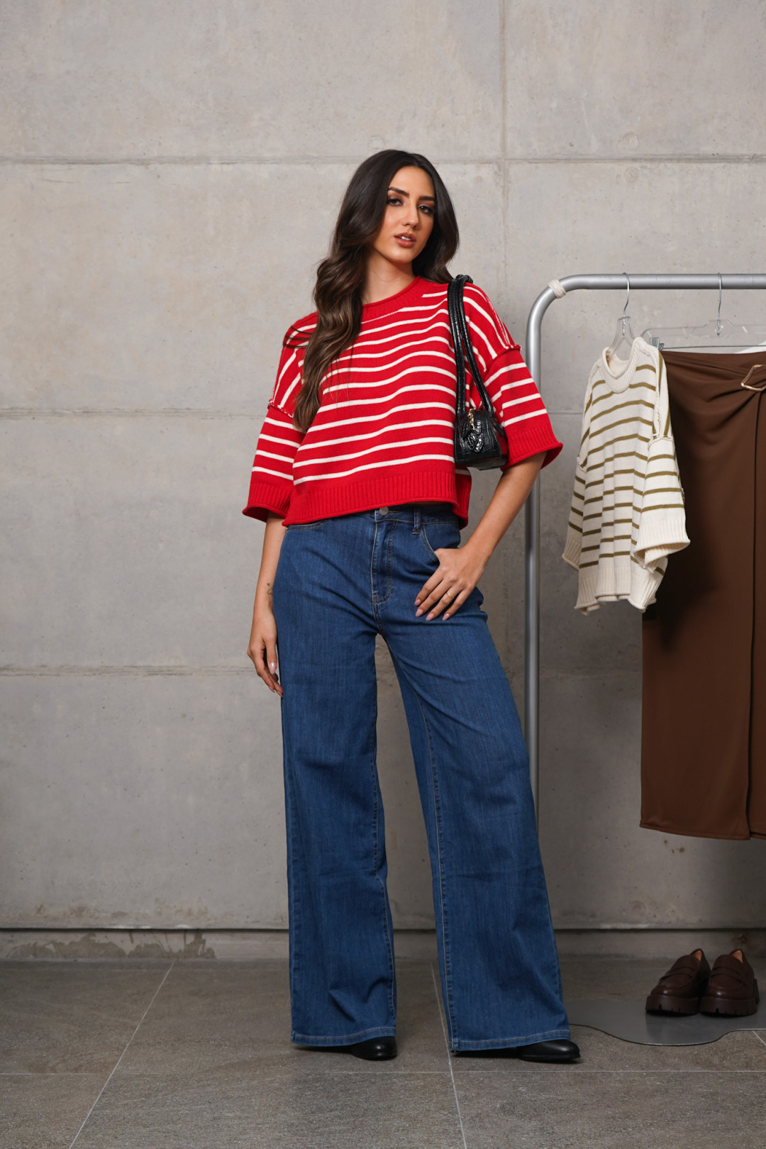 SACO SARA ROJO/BLANCO