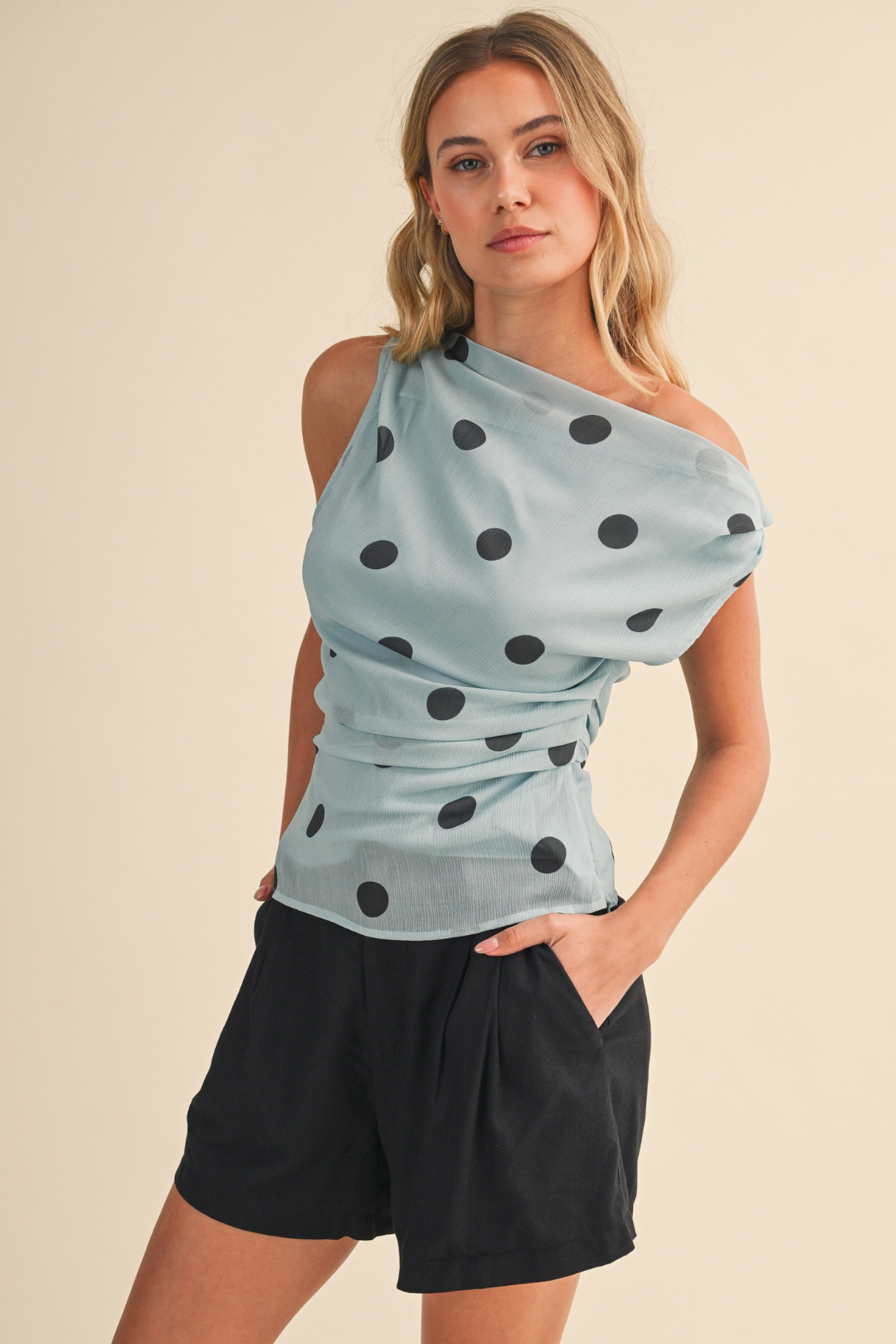 BLUSA MARIA PAZ CELESTE