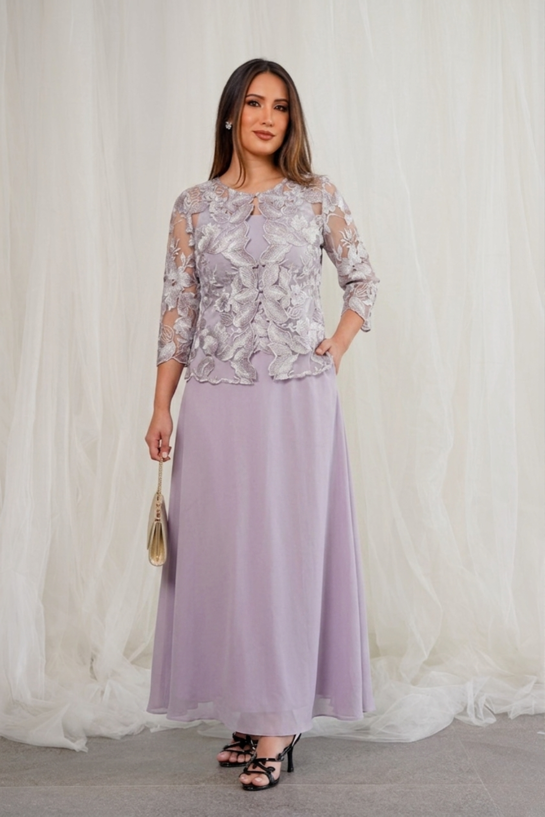 VESTIDO DE 2 PIEZAS LILA