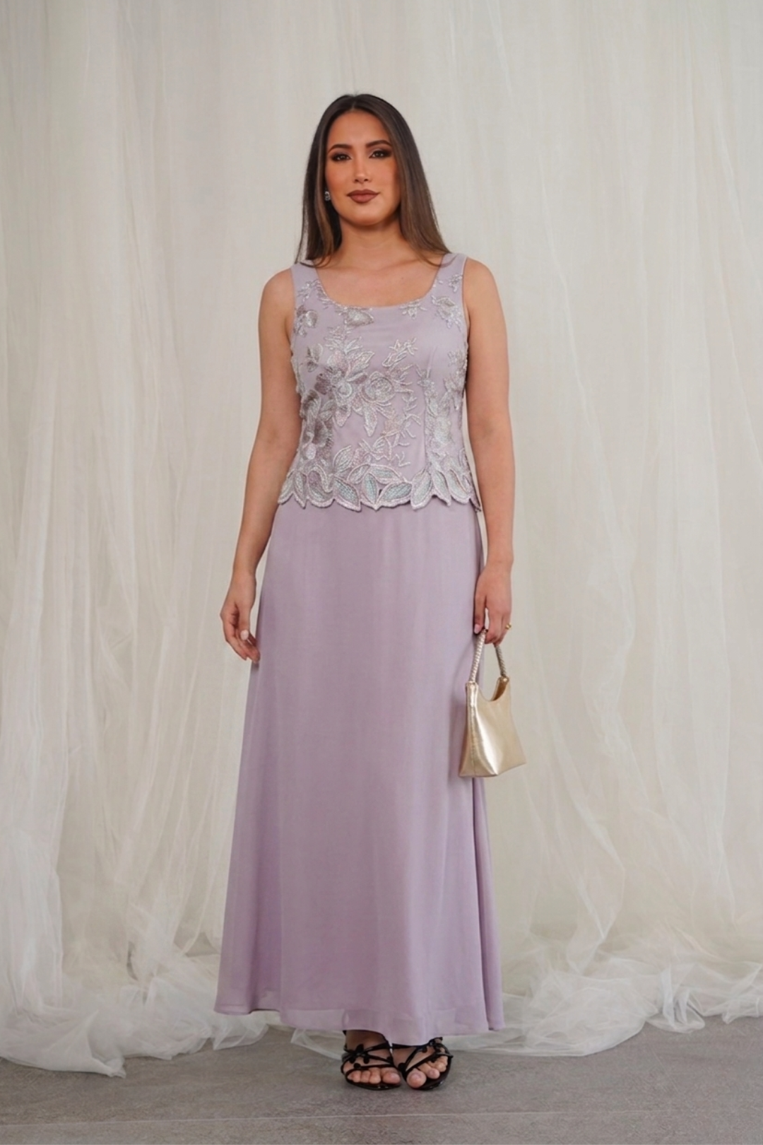 VESTIDO DE 2 PIEZAS LILA