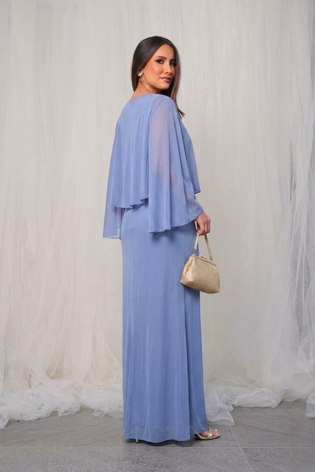 VESTIDO DE 2 PIEZAS CELESTE