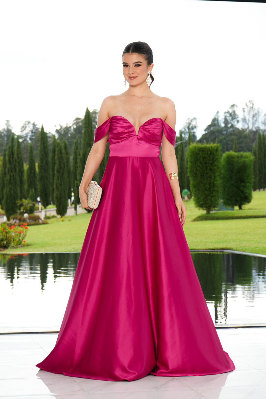 VESTIDO AVELINA FUCSIA