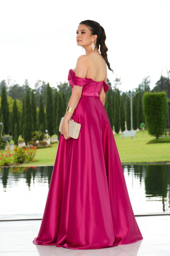 VESTIDO AVELINA FUCSIA