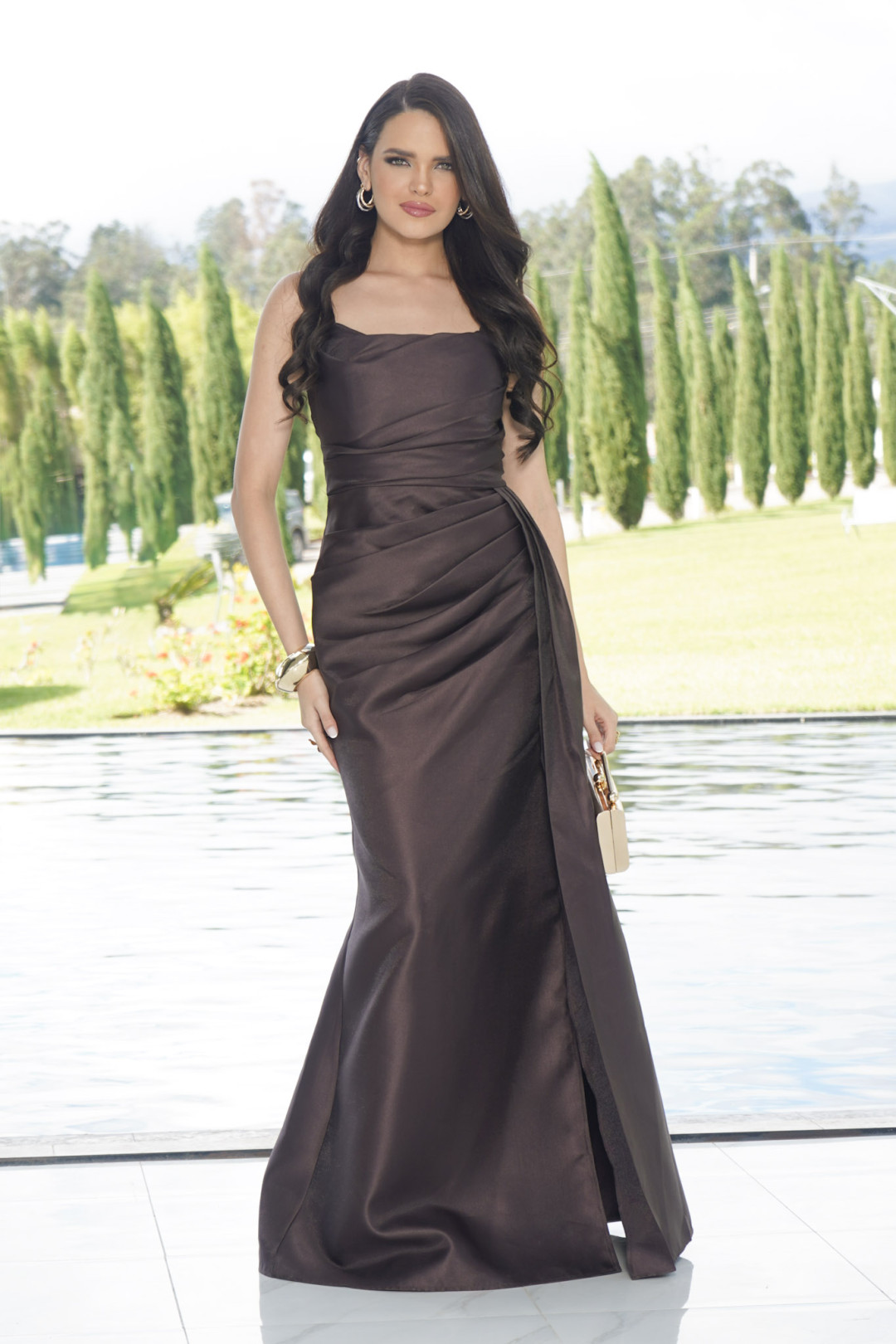 VESTIDO PAMELA CAFE