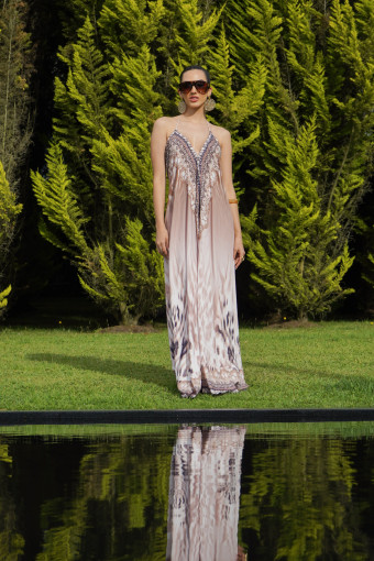 VESTIDO VENECIA MOCA