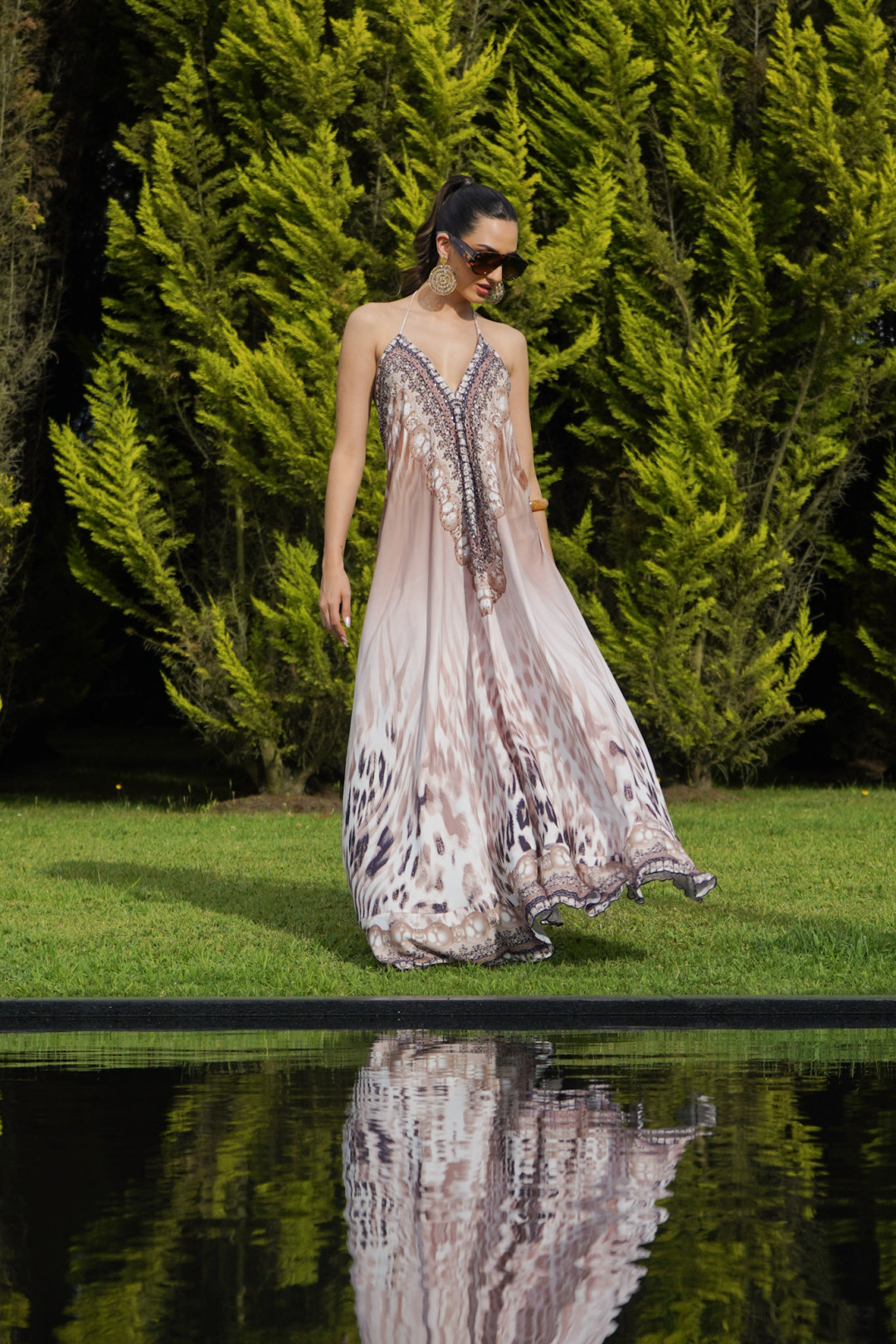 VESTIDO VENECIA MOCA