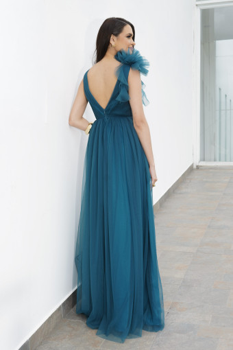 VESTIDO SERENA AZUL TURQUESA