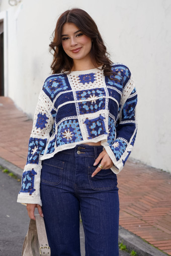 TOP-SACO CROCHET