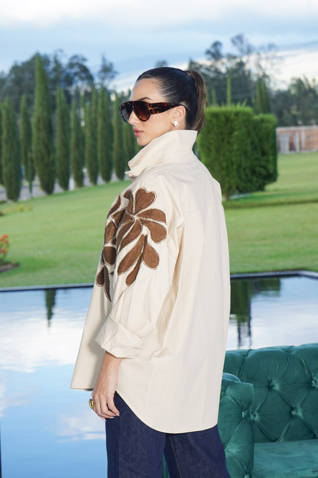 CAMISA OVERSIZED AMELIA BEIGE