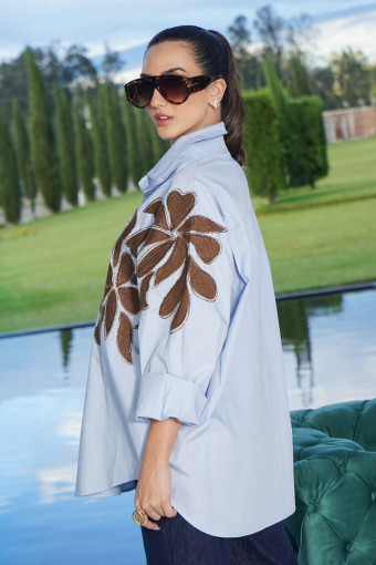 CAMISA OVERSIZED AMELIA CELESTE