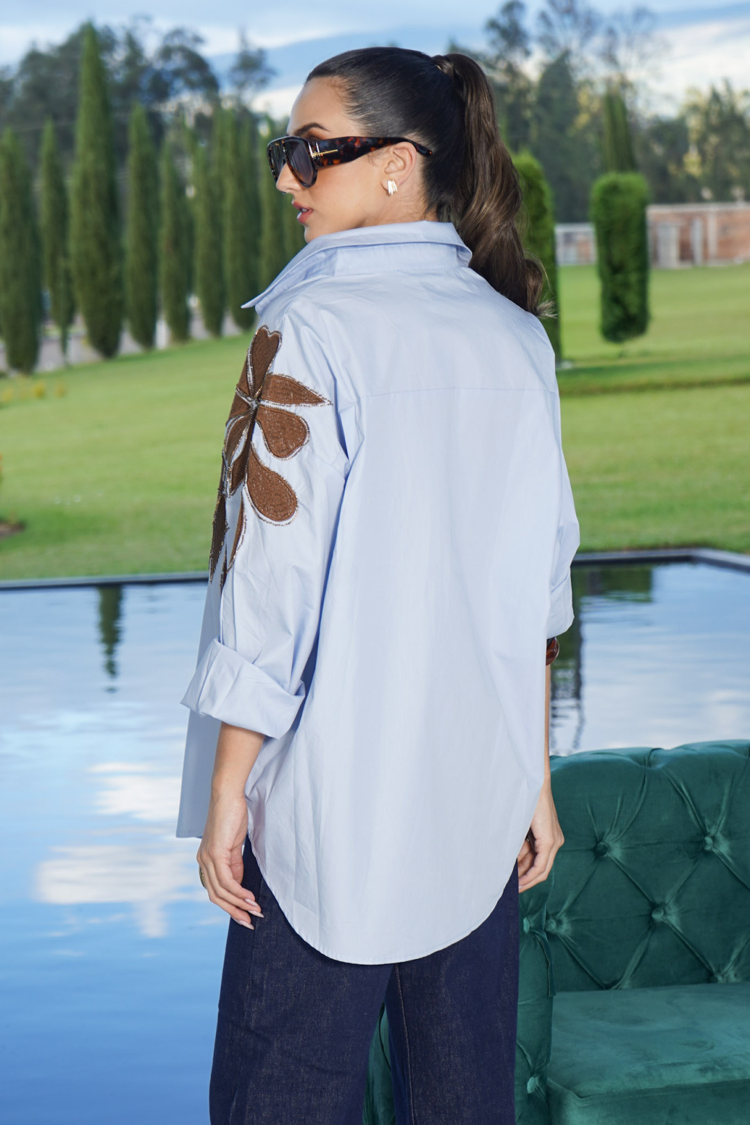 CAMISA OVERSIZED AMELIA CELESTE