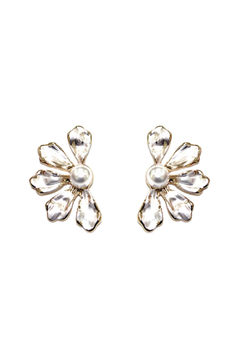 ARETES SAMANTHA DORADO/BLANCO