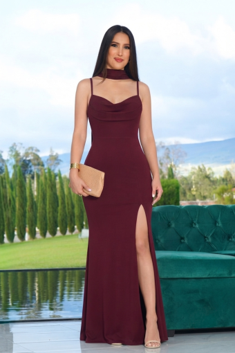 VESTIDO MARIA ALEGRIA VINO