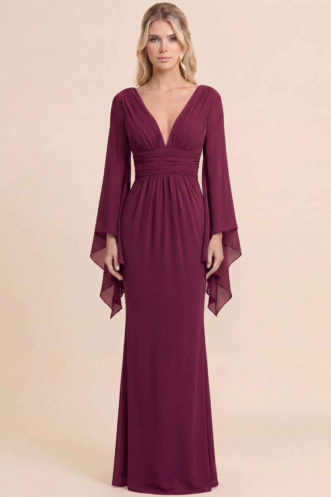 VESTIDO ALANIS VINO