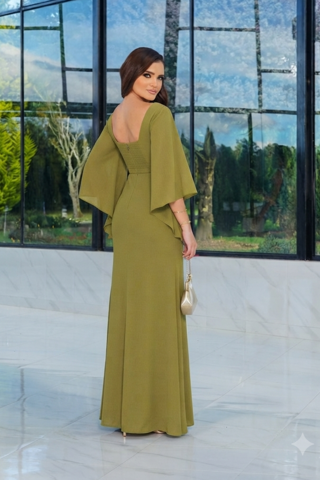 VESTIDO ALANIS VERDE-OLIVA