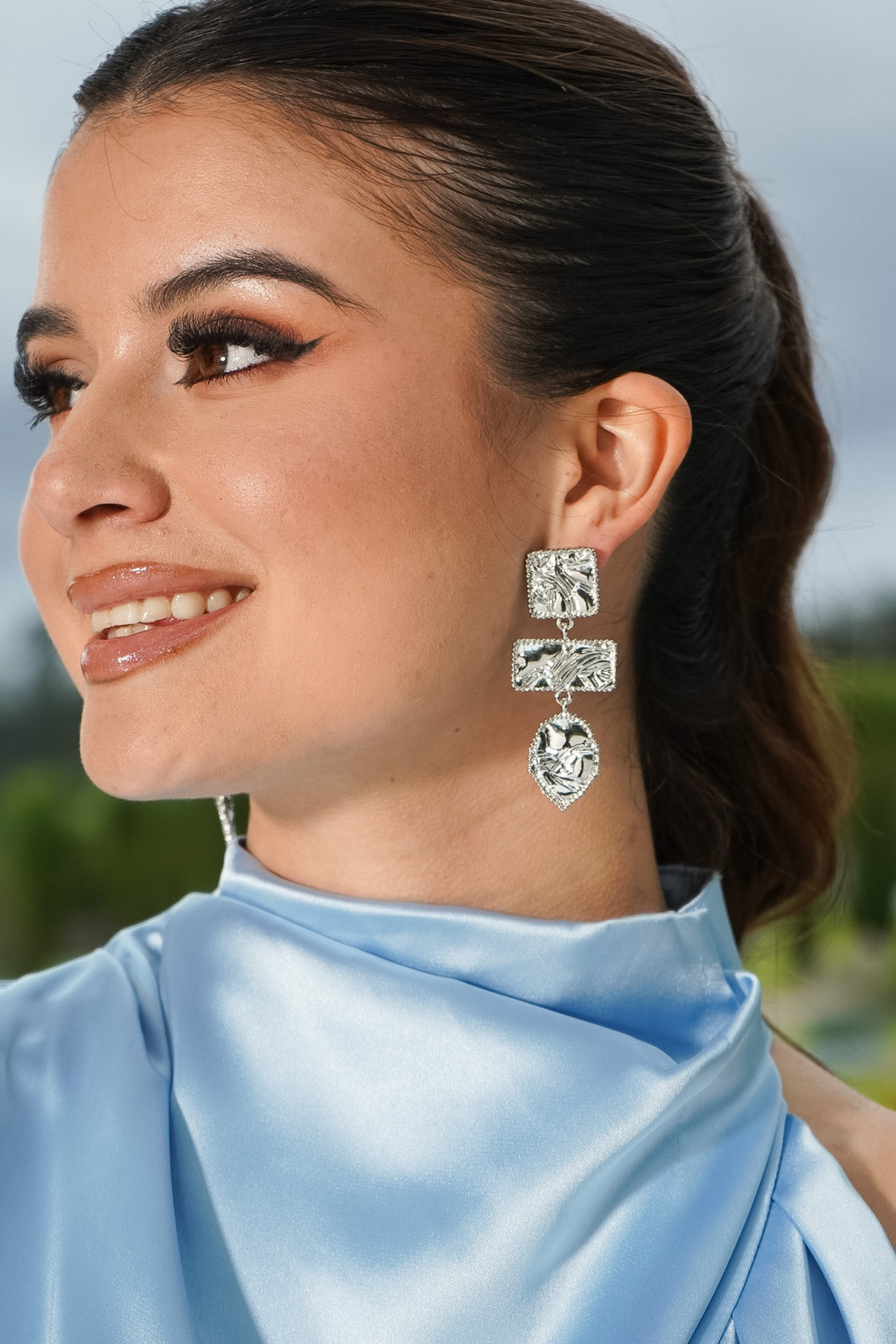ARETES LIDIA PLATEADOS