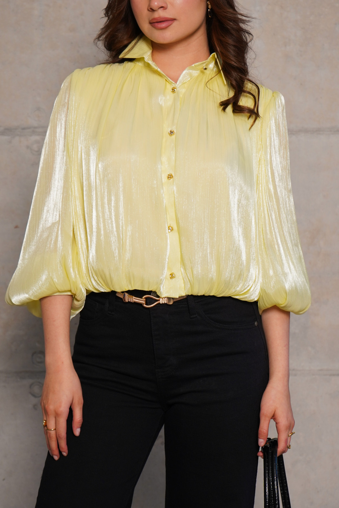 BLUSA CARMEN AMARILLA