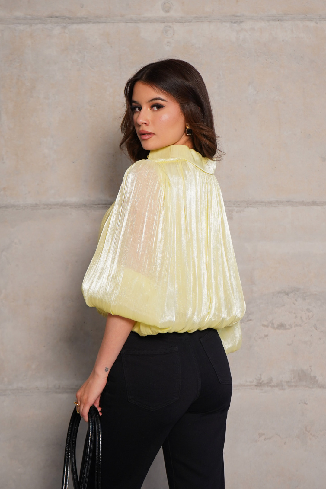 BLUSA CARMEN AMARILLA