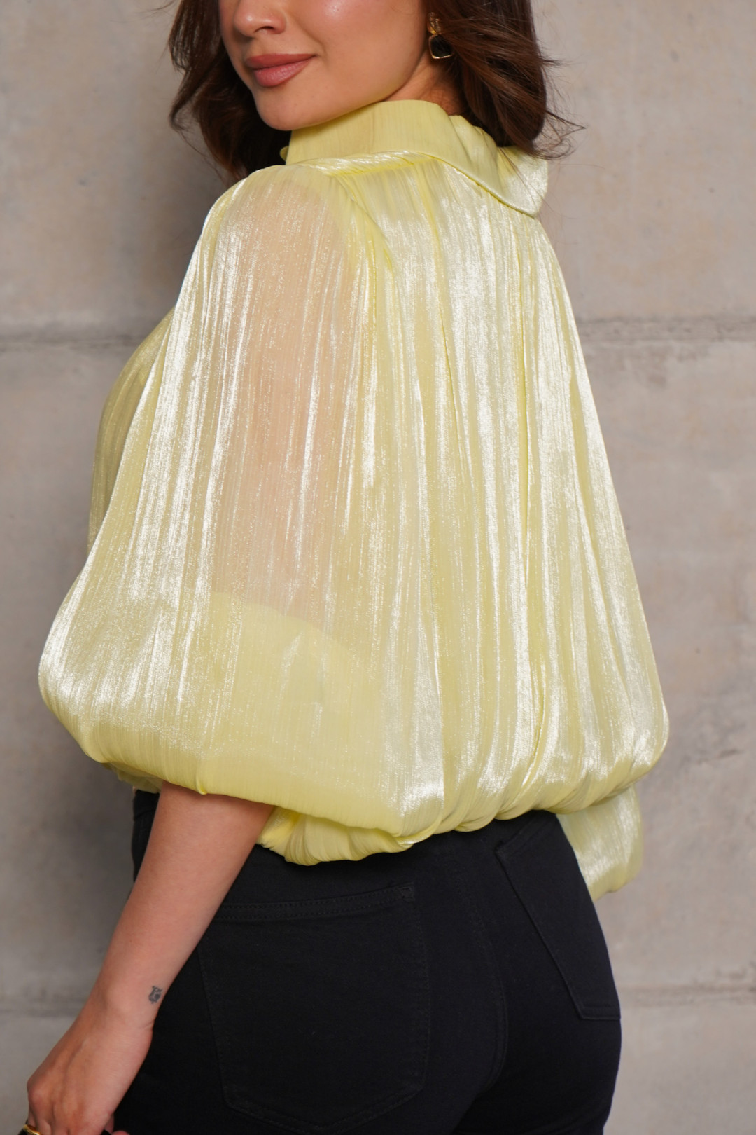 BLUSA CARMEN AMARILLA