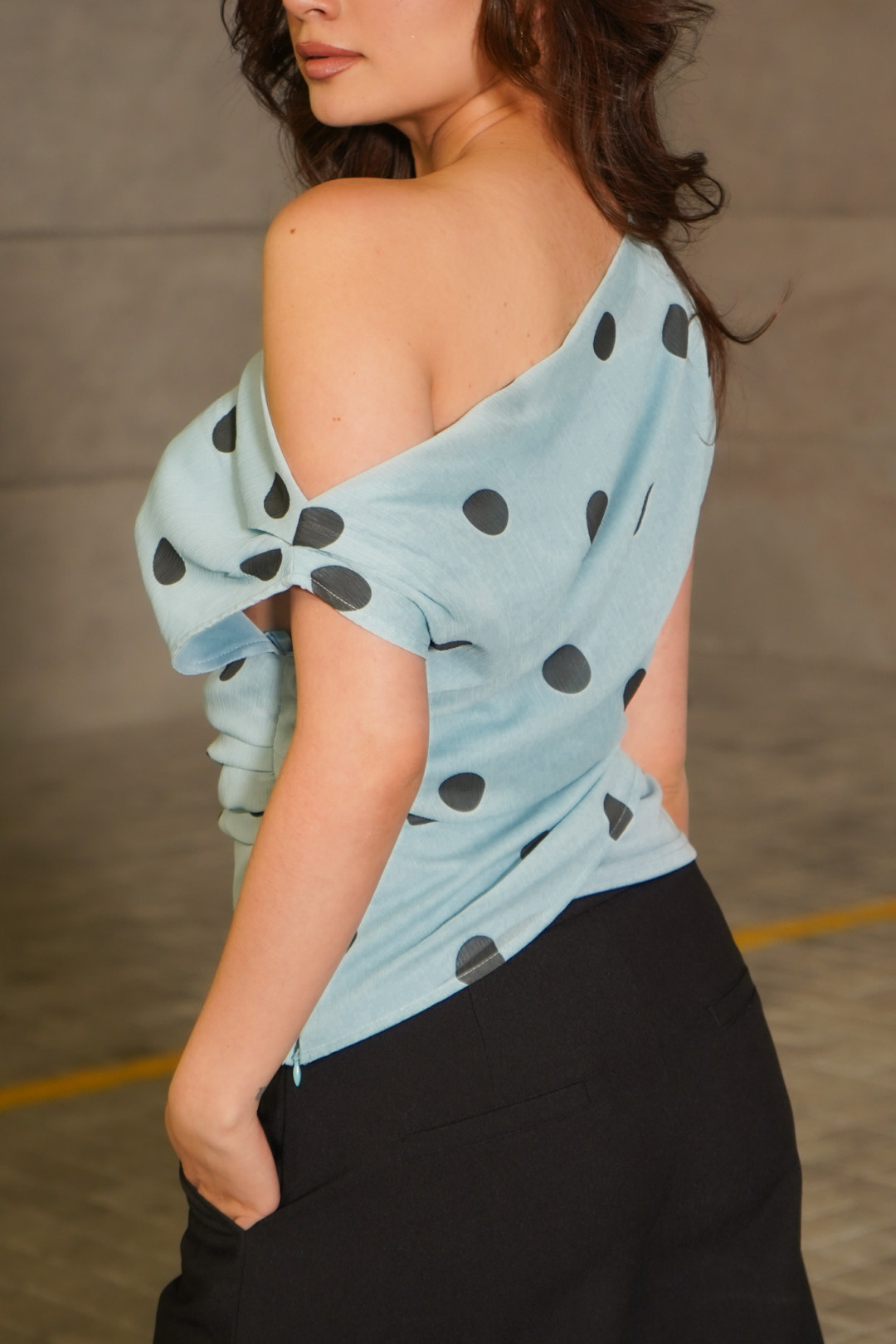 BLUSA MARIA PAZ CELESTE