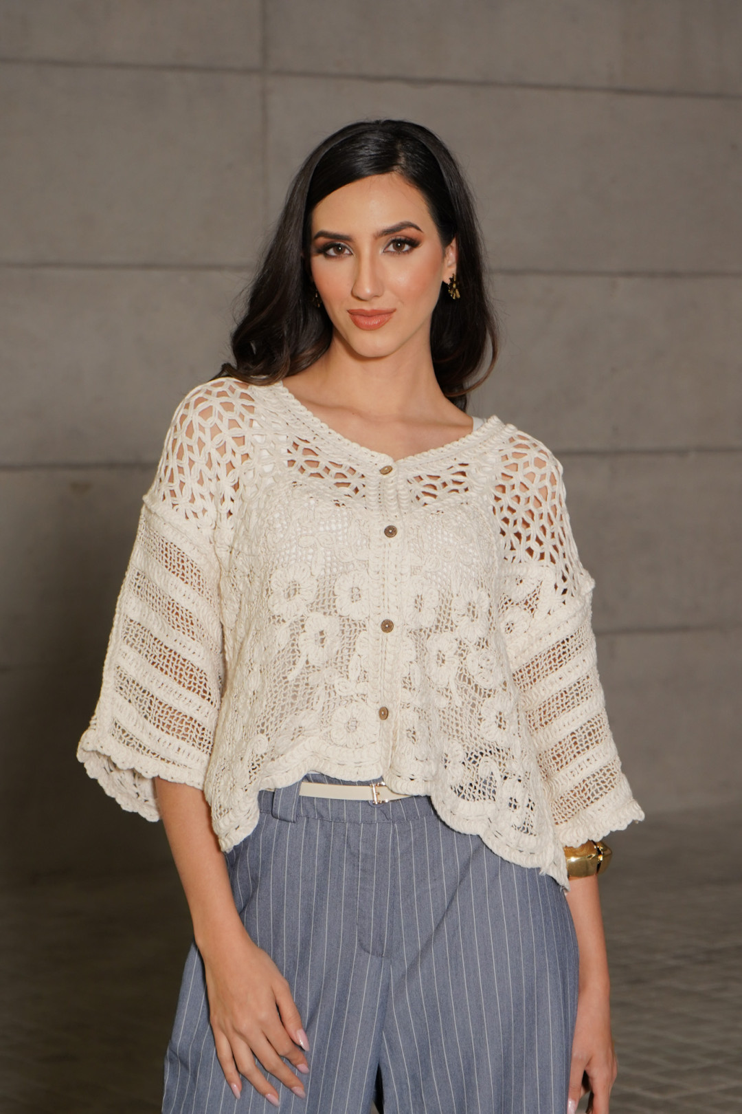 TOP-CARDIGAN BERENICE BEIGE